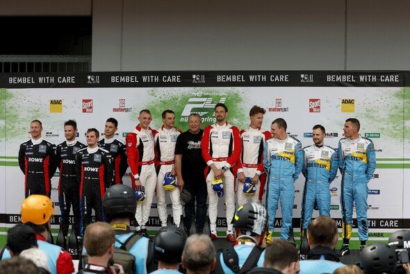 Das Podium beim 24h-Rennen Nürburgring 2023 - Foto: BMW AG