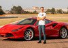 Mick Schumacher testet Ferrari F8 Tributo