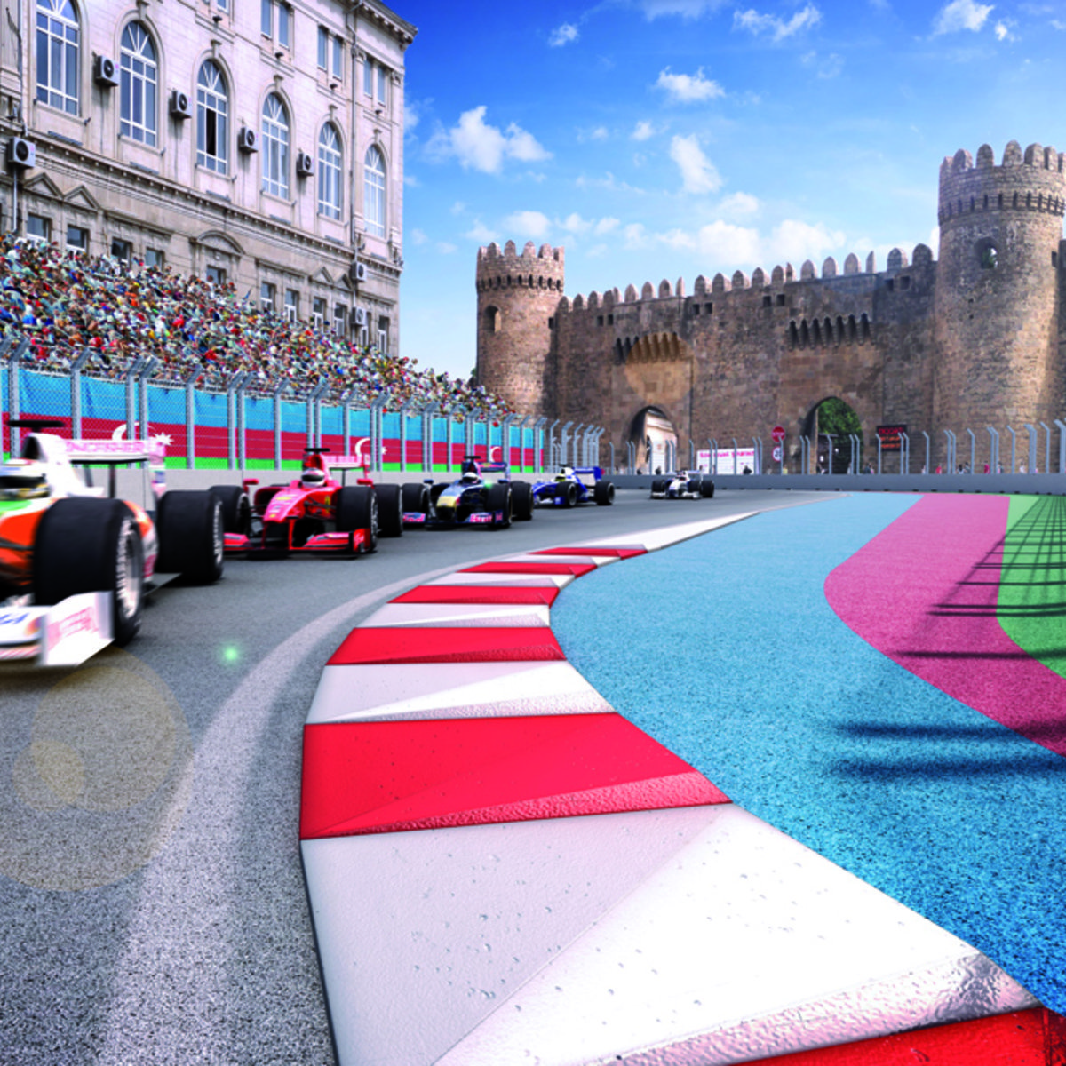 So Entstand Die Monster Gerade Von Baku Formel 1