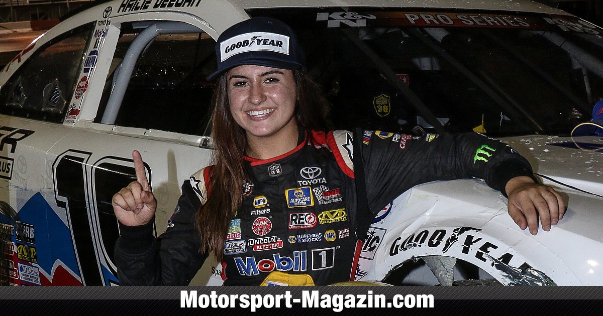 NASCAR-Nachwuchsfahrerin Hailie Deegan im Portrait.