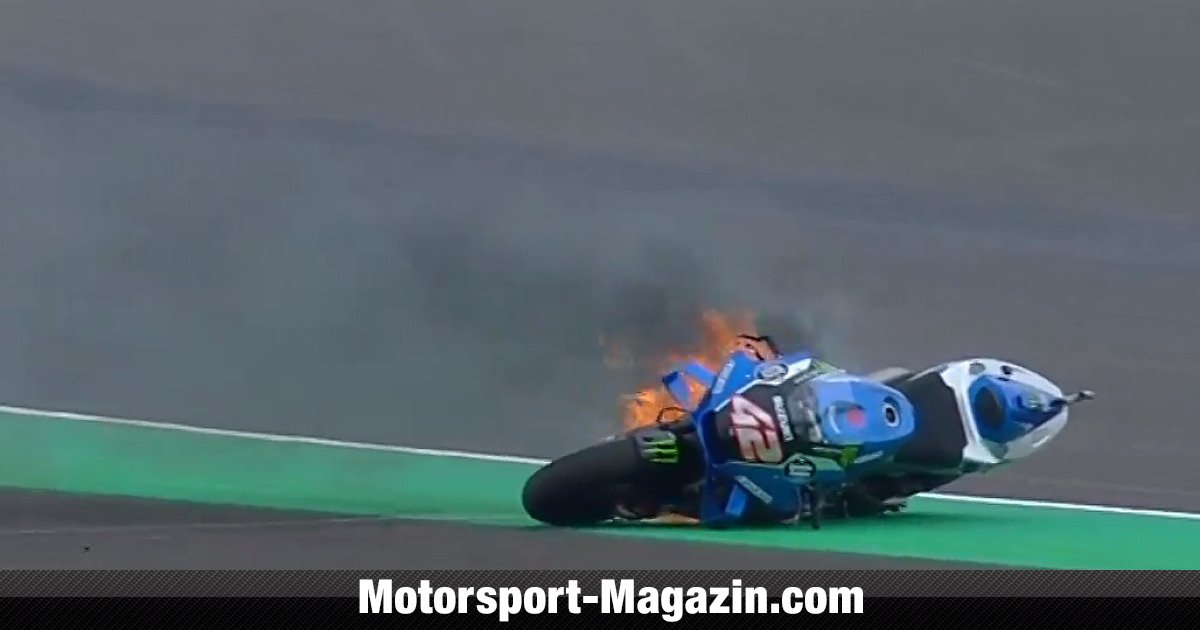 MotoGP Indonesia – FP4: Suzuki Rins terbakar, Morbidelli unggul