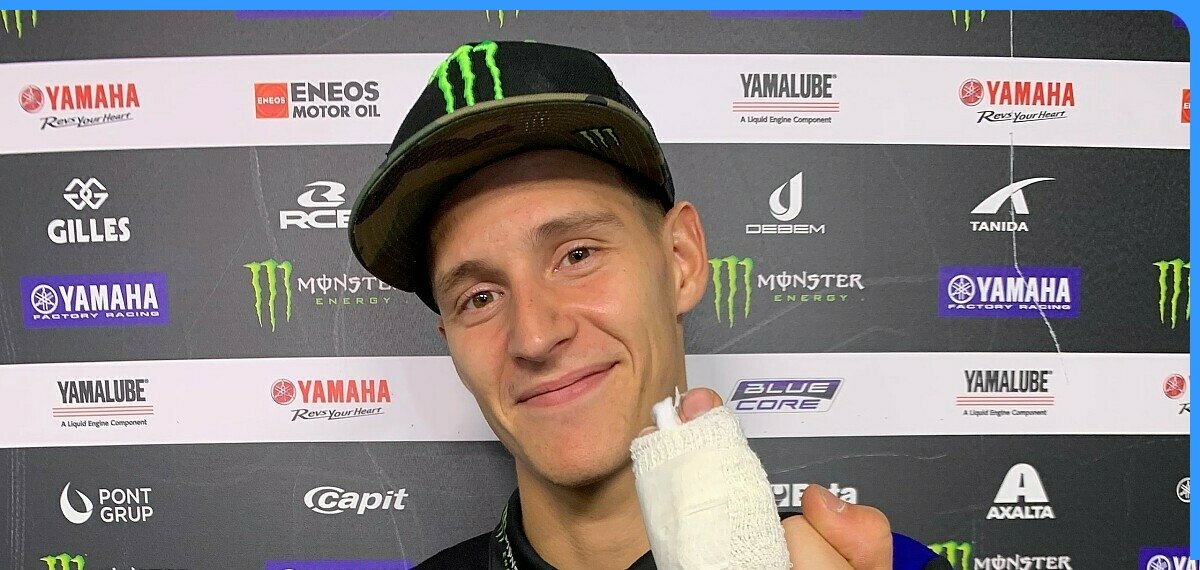 Fabio Quartararo Gebrochener Finger muss operiert werden