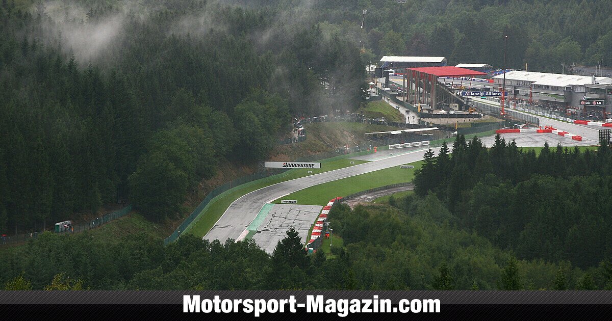 Formel Spa Francorchamps Wetter Belgien Versinkt Im Regen