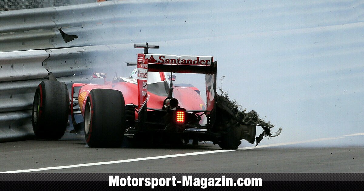 Vettel-Unfall: Reifenplatzer bei 300 km/h - Formel 1