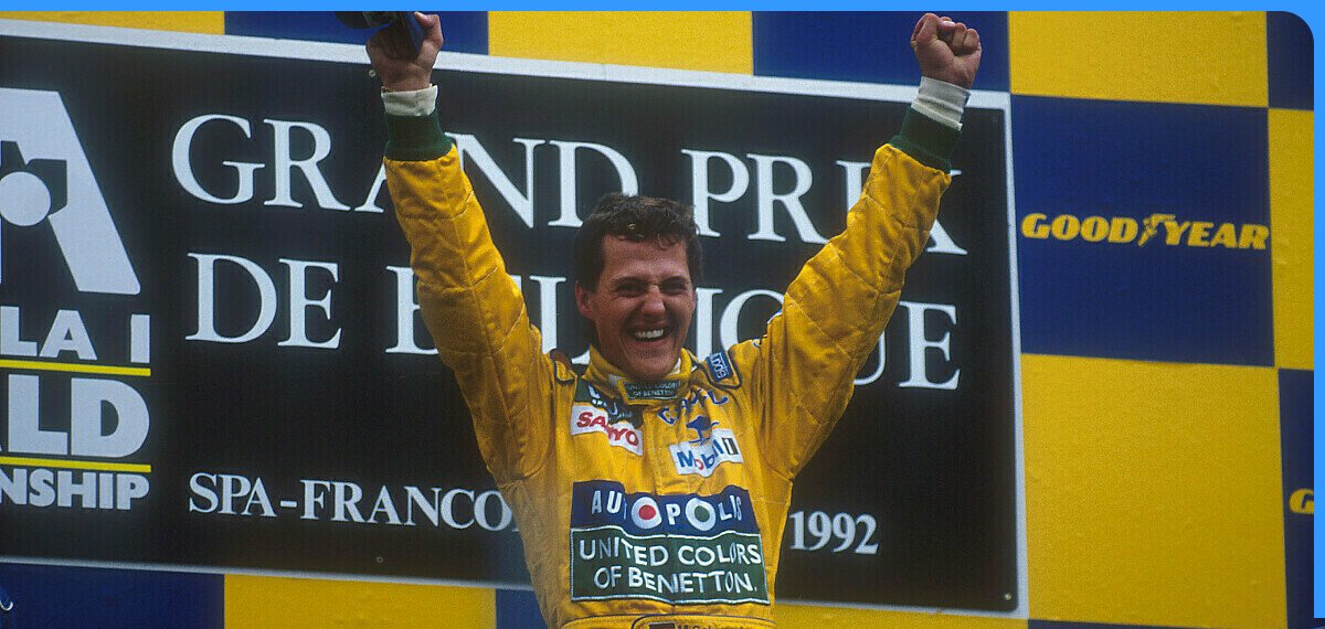 Formel 1 heute vor 30 Jahren: Die Schumacher-Sensation in Spa