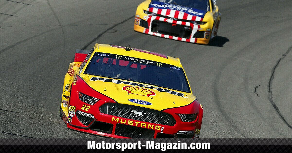 NASCAR Michigan Starker Joey Logano gewinnt MondayNightRace