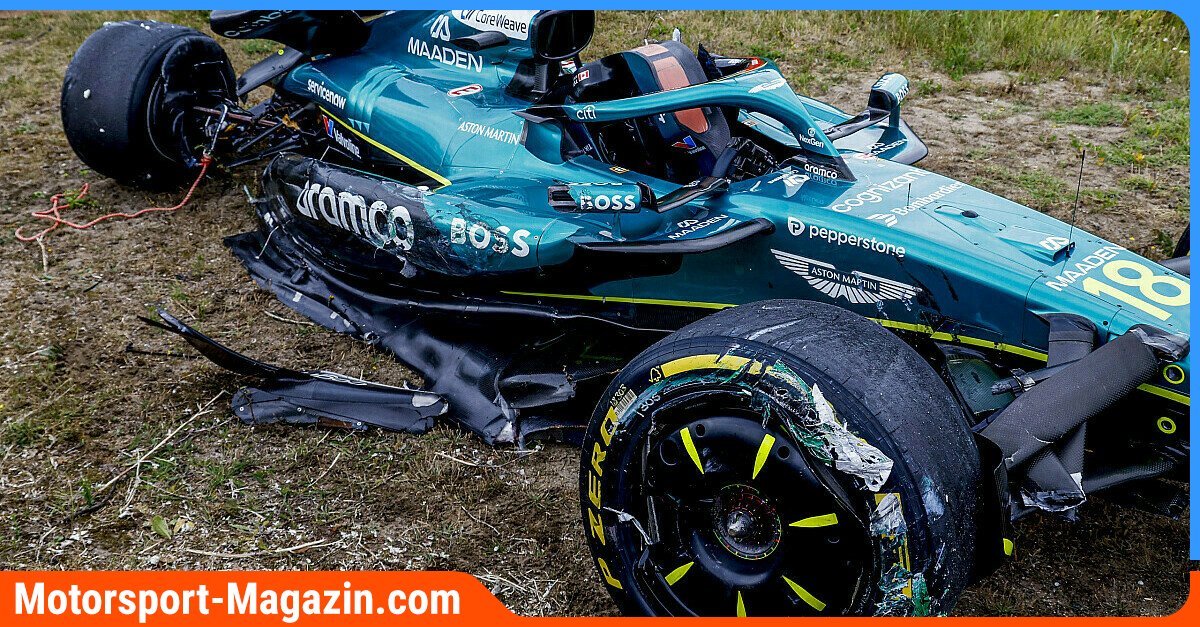 Formel-1-Zandvoort-2-Training-Fernando-Alonso-k-mpft-mit-McLaren-Stroll-crasht-heftig