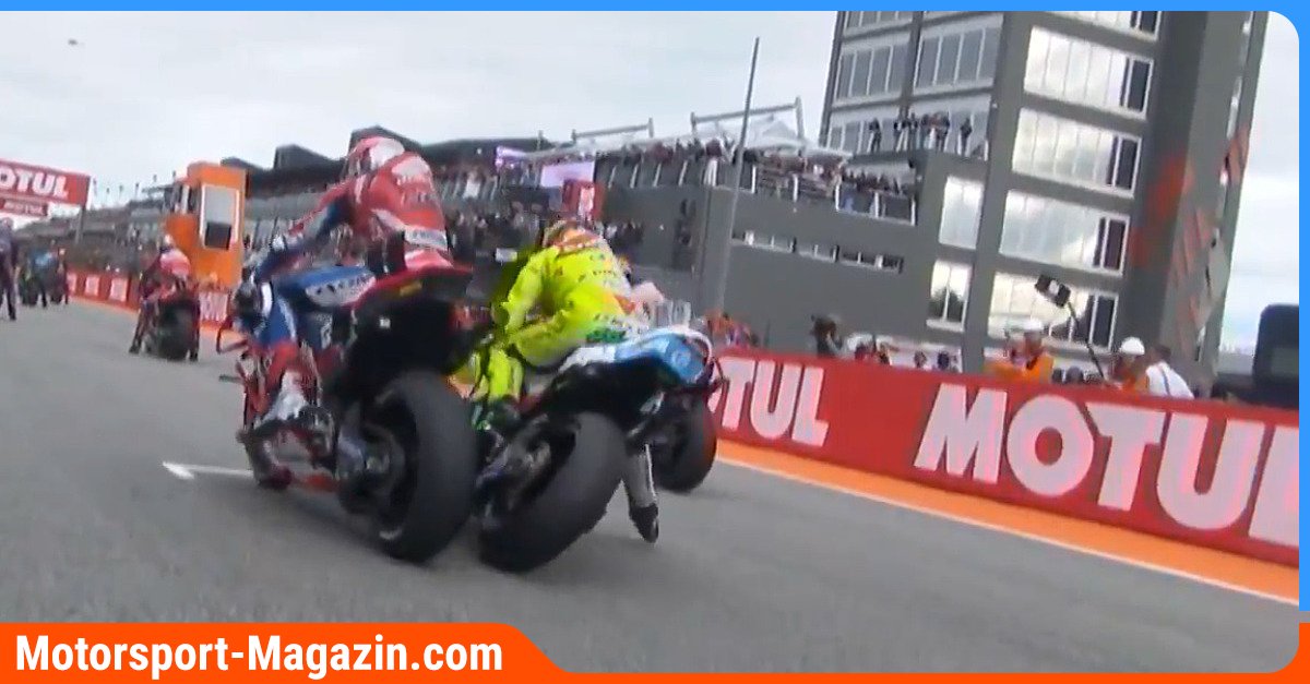 MotoGP-v-llig-kurios-Franco-Morbidelli-kollidiert-noch-vor-Rennstart-mit-Aleix-Espargaro-