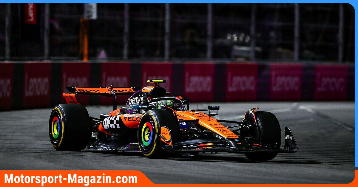 Formel-1-Las-Vegas-2-Training-Wieder-Gullideckel-Farce-Norris-mit-Bestzeit