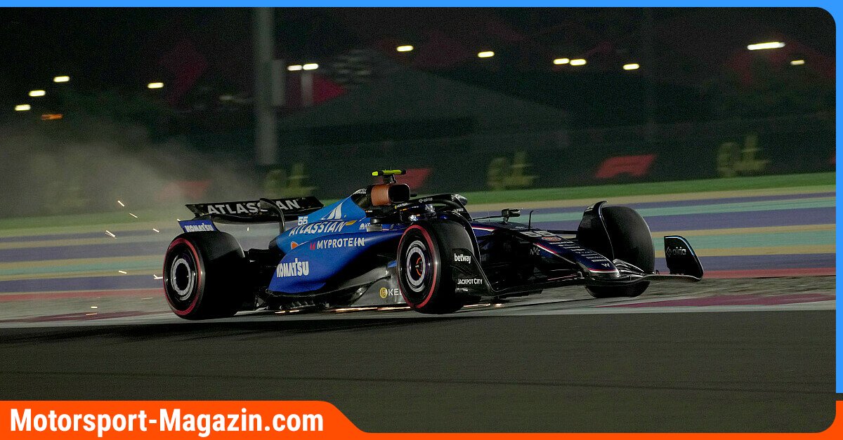 Formel-1-Was-schleppte-Carlos-Sainz-im-Formel-1-Qualifying-auf-die-Strecke-Strafe-f-r-Williams-folgt