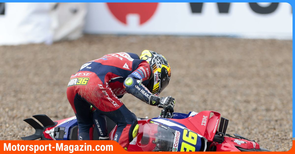 Joan Mir cade in MotoGP, Honda preoccupata per la sua performance
