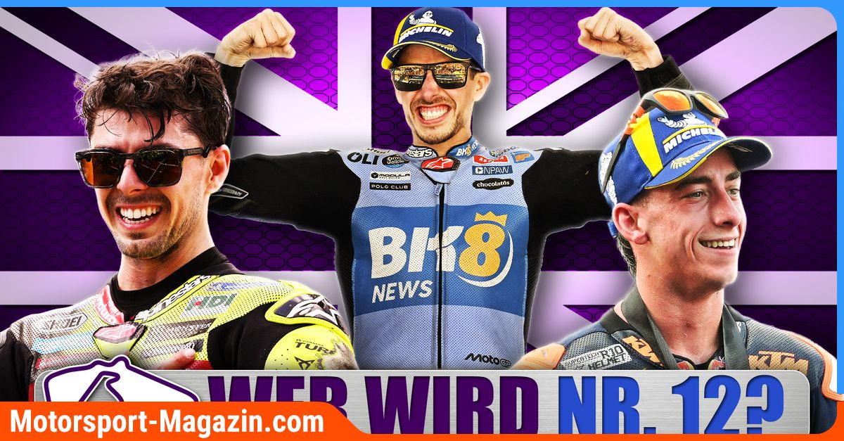 Pilota in pista a Silverstone, gara di MotoGP con diverse vittorie, motori in azione