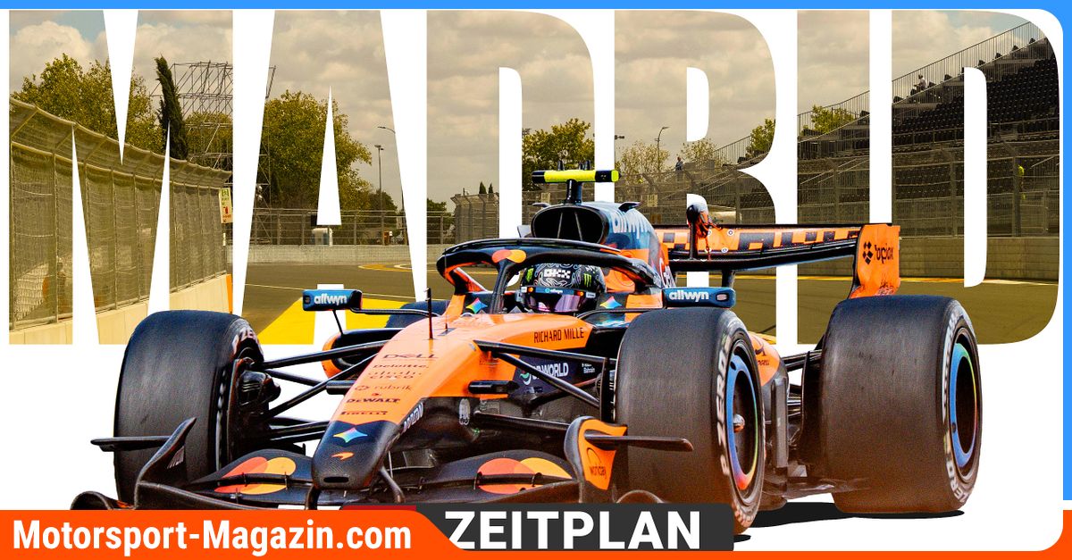 Formel 1 erstmals auf dem neuen Madring-Stadtkurs in Madrid
