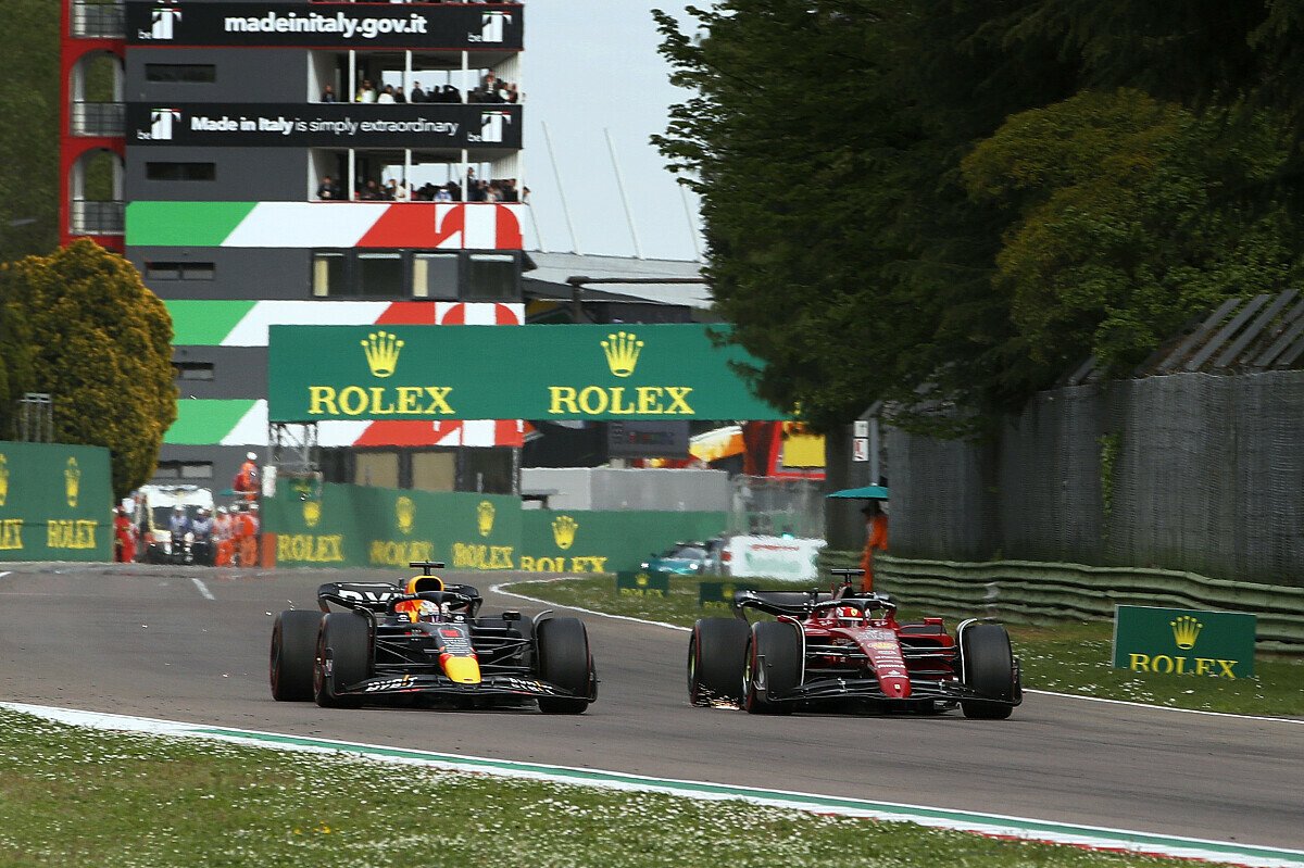 Formel-1-Sprint in Imola Verstappen kämpft Leclerc nieder