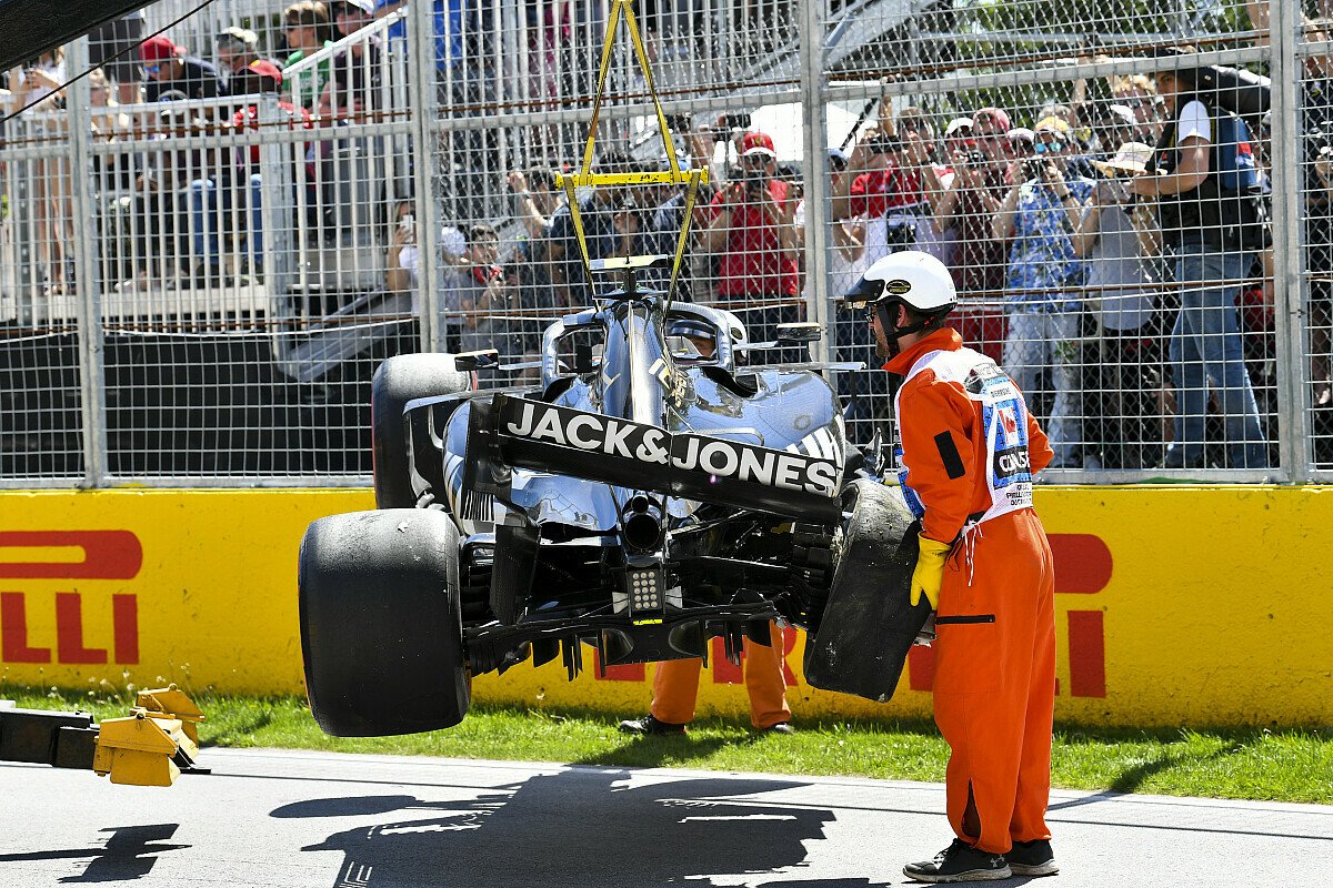 Formel 1 Kanada Magnussen Chassis Kaputt Start Aus Der Box