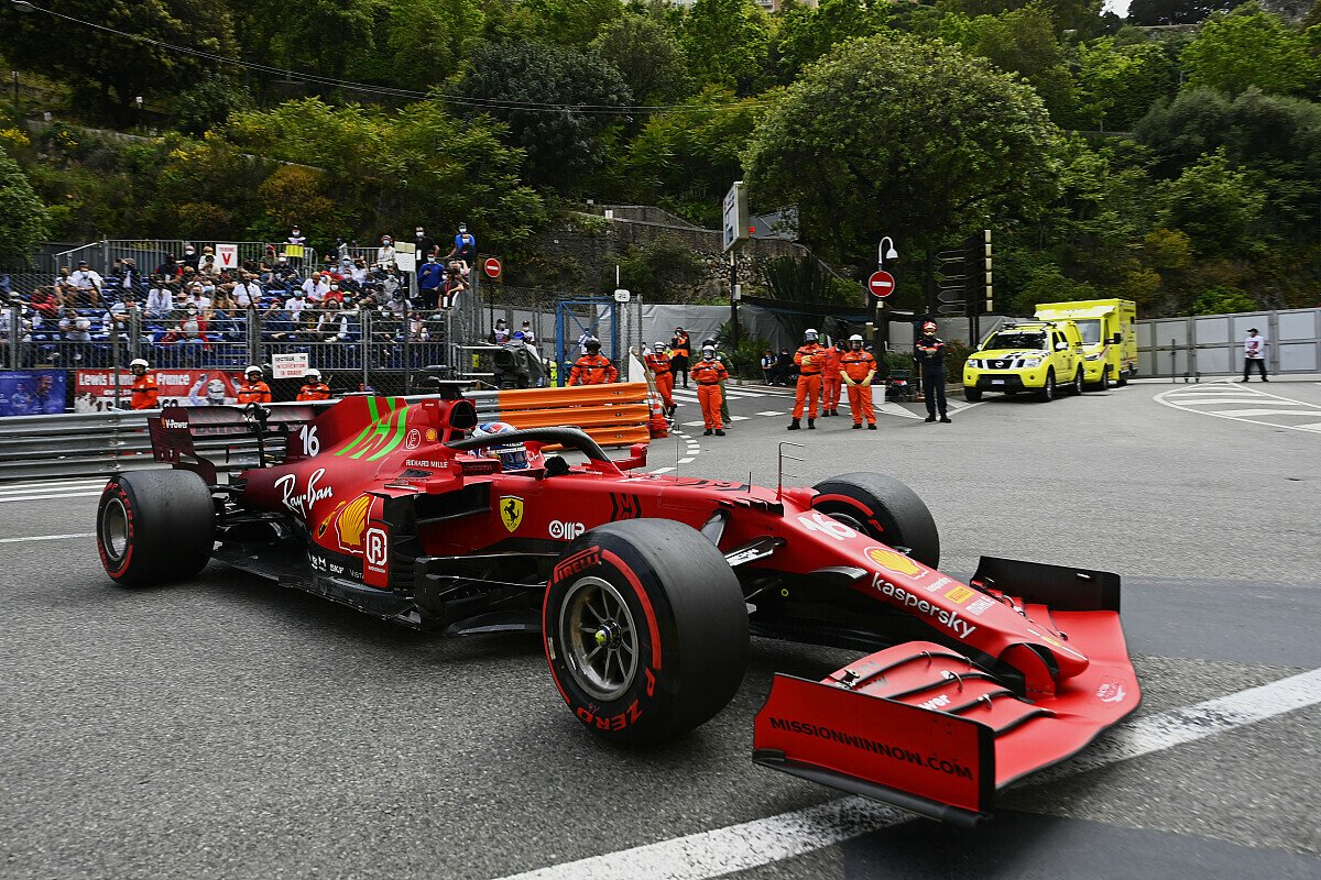 Formel 1 Monaco Qualifying Leclerc Sichert Pole Mit Unfall