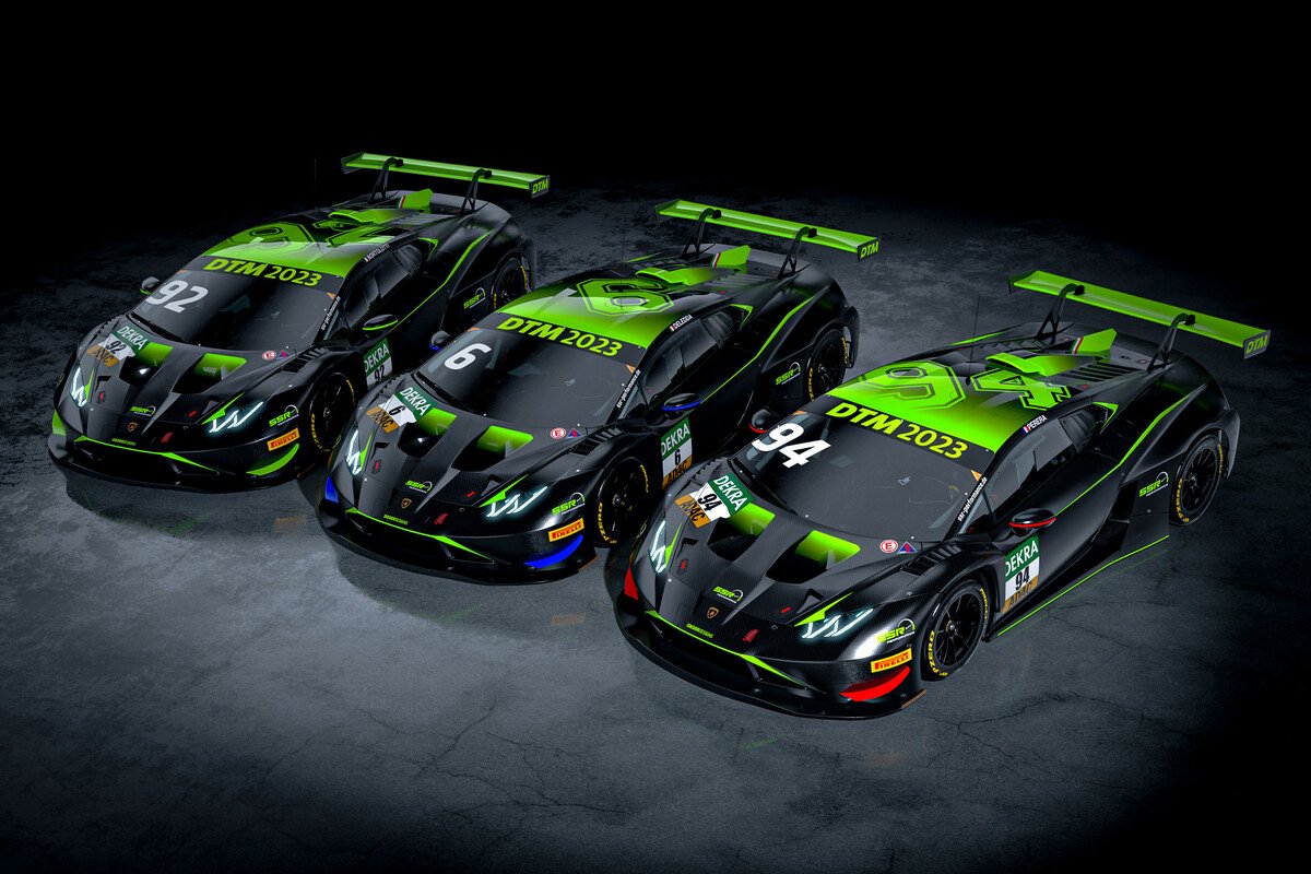 DTM 2023: SSR Performance mit drei Lamborghini und Bortolotti!