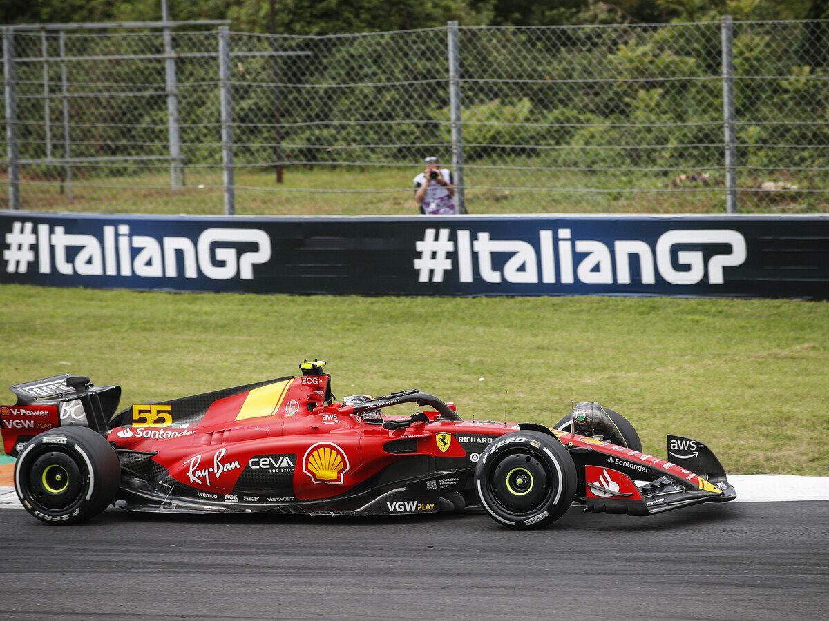 Formel 1 Monza FP2 Ferrari-Bestzeit durch Carlos Sainz