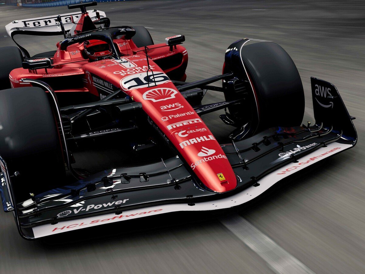 Formel 1 Ferrari mit Speziallackierung für Las Vegas
