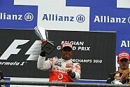 Podium - Formel 1 2010, Belgien GP, Spa-Francorchamps, Bild: Bridgestone