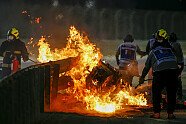 Grosjean Horror-Crash - Formel 1 2020, Bahrain GP, Sakhir, Bild: LAT Images
