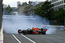 Formel 1 Baku: Perez siegt vor Vettel, Verstappen crasht!