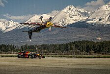 Red-Bull-Roadtrip: Coulthard beeindruckt bei Flugzeug-Stunt