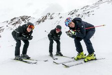 Ski statt DTM-Auto: Huch! Van der Linde und Feller fahren fremd