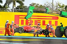 Formel 1 Ticker-Nachlese Miami: Leclerc crasht Verstappen-Quali