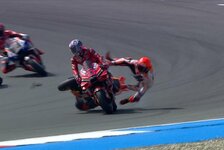 Kurioser MotoGP-Crash: Marquez kracht in Bastianini - Strafe?