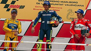 Beim Saisonfinale in Jerez machte der alte und neue Champion Valentino Rossi dann seinen neuten Saisonsieg f&uuml;r Yamaha klar., Foto: Gauloises Racing