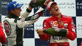 Bei der Premiere des Rennens durch die Wüste im Jahre 2004 triumphierte Michael Schumacher im Ferrari., Foto: Sutton