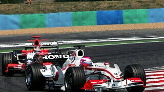 Super Aguri: Doppelter Abschied von Montagny und dem SA05. Leider schaffte es nur eines der Autos beim Abschiedsrennen ins Ziel. Ab Hockenheim will man mit dem SA06 MF1 Racing angreifen., Foto: Sutton