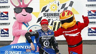 Auch ein pinker Hase, ein roter Adler und ein blauer Rennfahrer mit dem Namen Scott Dixon waren in Nashville anzufinden., Foto: Sutton