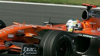 Ergebnis - Note: 4 Platz 11 wäre gerechtfertigt gewesen, doch der Punktabzug von McLaren rettete Spyker die Saison; der eine Punkt rettete die Ehre., Foto: Sutton