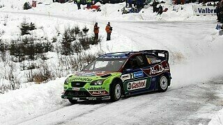 Mikko Hirvonen vor Rallye Schweden