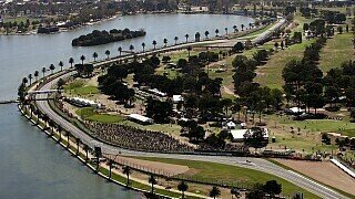 Australien - Albert Park Circuit: Das Rennen findet auf einer semi-permanenten Rennstrecke im Albert Park von Melbourne statt. Die Fahrer umkreisen den gleichnamigen künstlichen See und befahren dabei größtenteils öffentliche Straßen, die für das Rennen gesperrt werden. Nur die Start-Ziel-Gerade und die Boxengasse sind permanent., Foto: Sutton