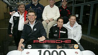 Ein weiterer Markenpokal, der Porsche Carrera Cup, feierte in der Lausitz das 1000ste Rennen. Ehemalige Fahrer gaben anlässlich des Jubiläums die lustigsten Anekdoten zum Besten., Foto: DTM