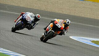 0,89 Sekunden – Die ersten drei im Ziel des MotoGP-Rennens zum Spanien Grand Prix waren nur durch 0,89 Sekunden getrennt. Dies war das zweitknappste Podium der 800ccm-Ära nach dem Catalunya-GP von 2007, als die ersten Drei nur durch 0,39 Sekunden getrennt waren., Foto: Bridgestone