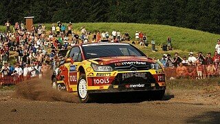 Solberg führt nach Hirvonen-Crash Solberg führt nach Hirvonen-Crash