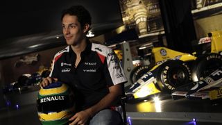 Bruno Senna in der Williams-Fabrik Bruno Senna in der Williams-Fabrik