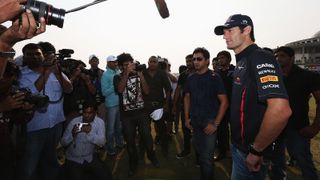Webber goes Cricket! Webber goes Cricket!