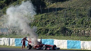 De la Rosa: Unbequeme Fahrt nach Feuer-Unfall