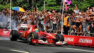 Massa-Showrun in Brasilien Massa-Showrun in Brasilien