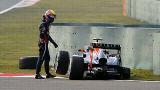 Fernando Alonso siegt, Sebastian Vettel rast knapp am Podest vorbei und Mark Webber verliert ein Rad: Motorsport-Magazin.com hat die Pressestimmen zum actiongeladenen China GP., Foto: Sutton