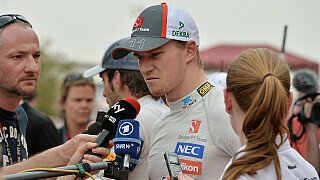 Hülkenberg vom Wind verblasen