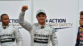 Rosberg jubelt über Pole im Wohnzimmer Rosberg jubelt über Pole im Wohnzimmer