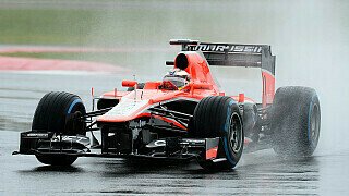 Marussia: Arbeit am Regen-Setup Marussia: Arbeit am Regen-Setup