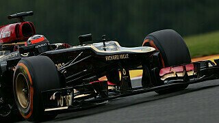 Für Kimi Räikkönen endete in Spa eine eindrucksvolle Serie. 27 Mal in Folge war der Lotus-Pilot in die Punkte gefahren, ehe er in den Ardennen das Rennen aufgrund von Bremsproblemen aufgeben musste., Foto: Sutton