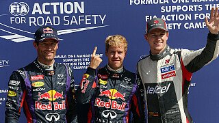 Am Samstag eroberte Sebastian Vettel die Pole Position. Es war zwar erst seine vierte in dieser Saison, allerdings bereits die 40. in seiner Karriere., Foto: Sutton